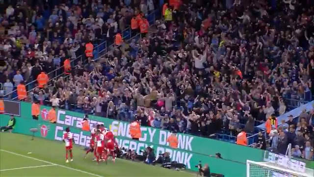 #OTD Tuesday 21st September 2021 4️⃣ years ago! Brandon Hanlan gives Wycombe Wanderers the lead away to Manchester City in the Football LeagueCup. What a moment 🙌🙌🙌