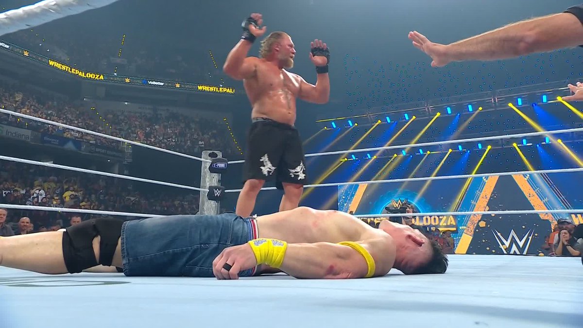 MESSAGE. SENT. Brock Lesnar just DESTROYED John Cena at #Wrestlepalooza! Stream Wrestlepalooza RIGHT NOW on the ESPN App: