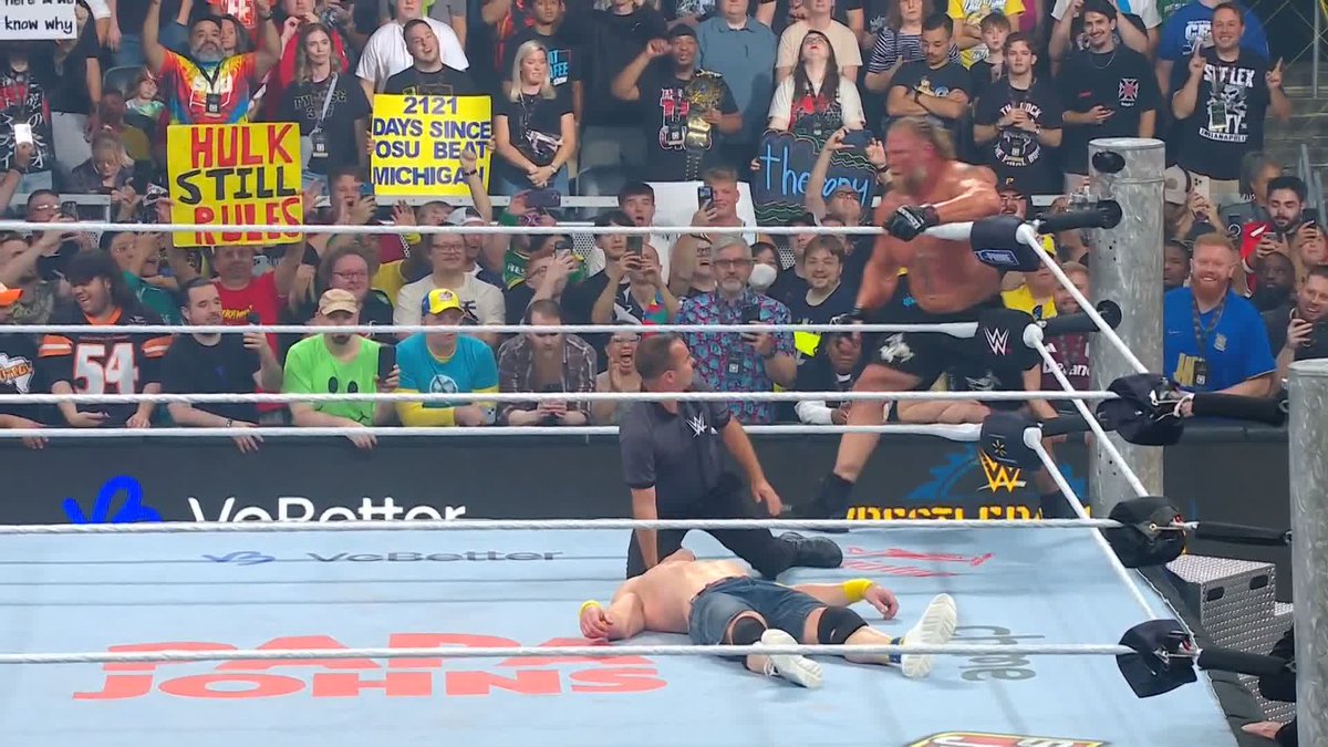 Stop this man! 😱 Brock Lesnar has the kids crying at #Wrestlepalooza! Stream Wrestlepalooza RIGHT NOW on the ESPN App: