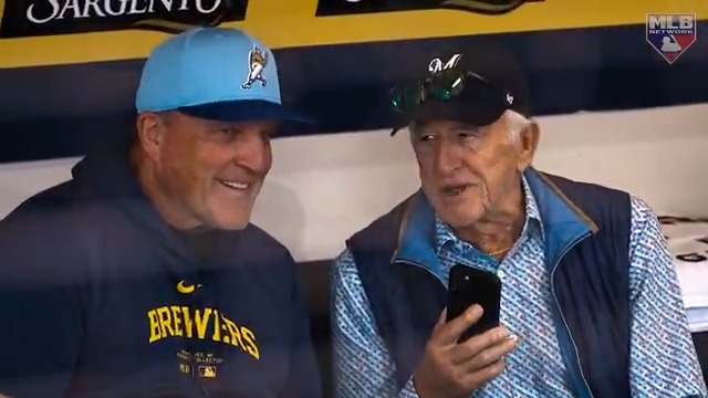 “That heartache. We grieve for him...I think it brings us closer.” 💙💛 The Milwaukee Brewers lost a huge part of their community when Hall of Fame broadcaster Bob Uecker passed away after the 2024 season. Pat Murphy's exclusive interview with Bob Costas drops tomorrow at 8pm ET.