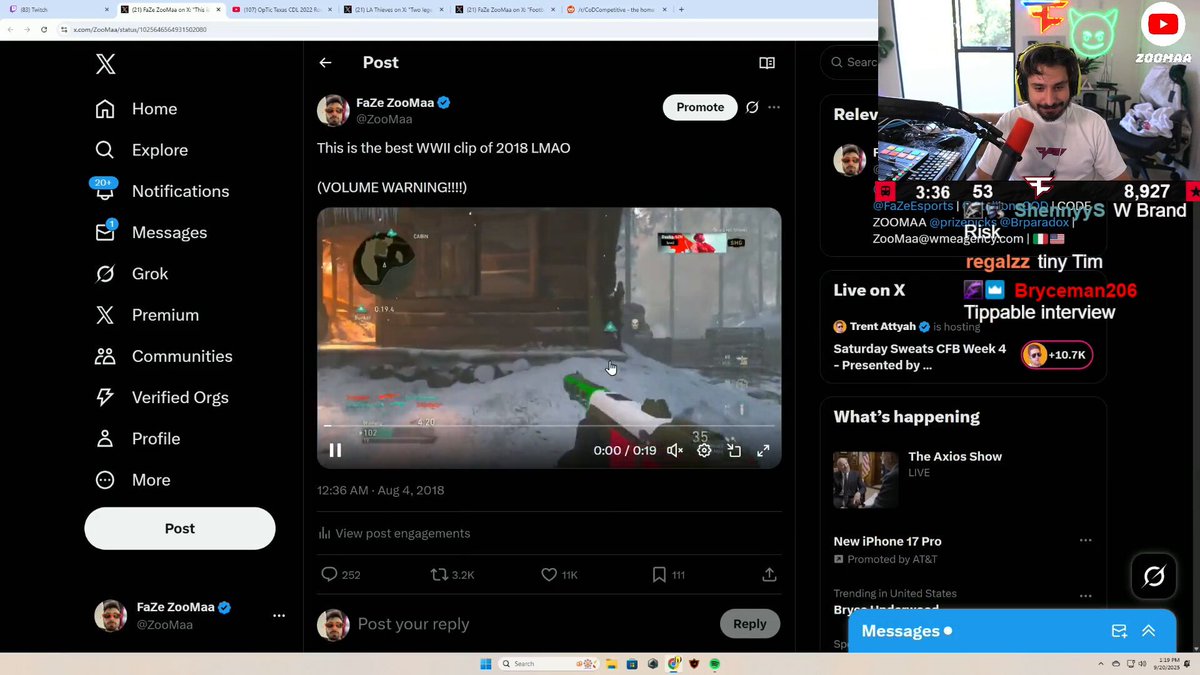 ZooMaa can’t stop laughing at his funniest clip ever 🤣