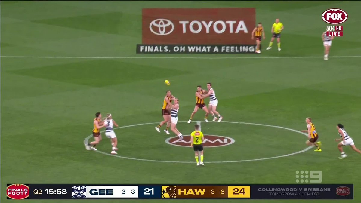 "He is another midfielder." Why Rory Sloane believes the Cats should stick with Mark Blicavs as their ruck for the Grand Final, and not recall Rhys Stanley. #9AFLSFS | Watch on Nine &amp; 9Now 🖥️