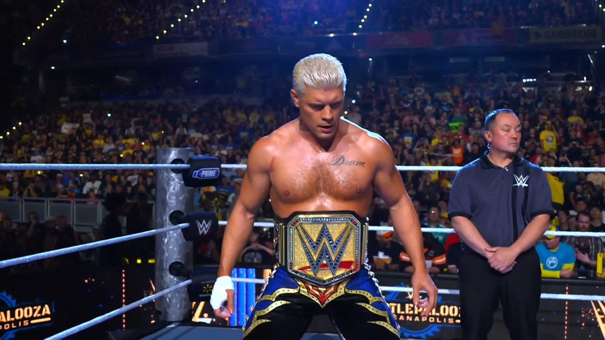 Rhodes. McIntyre. For the top prize in WWE. It's going down RIGHT NOW at #Wrestlepalooza! Stream Wrestlepalooza on the ESPN App: