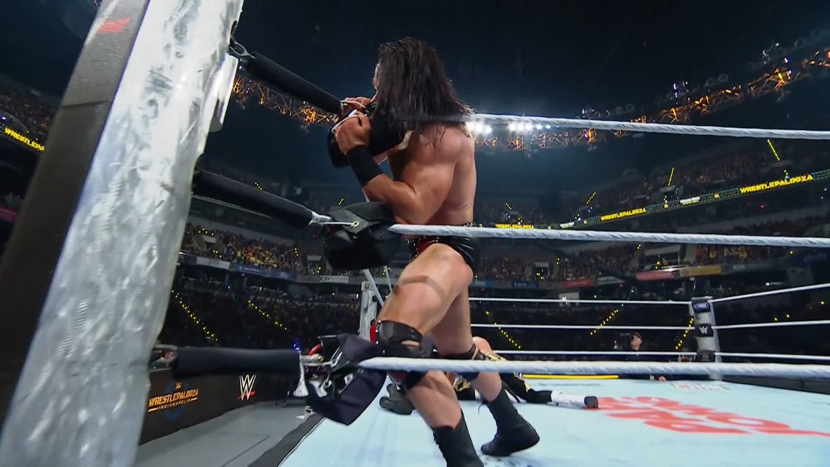 CROSS RHODES!! Drew McIntyre almost just got immediate karma at #Wrestlepalooza! 😲 Stream Wrestlepalooza RIGHT NOW on the ESPN App: