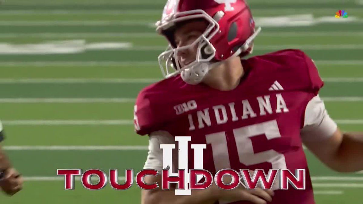 Mendoza connects with Sarratt for his 2nd TD of the night 💥 Fernando Mendoza is now the 1st Indiana Football QB with multiple 5+ touchdown games 👏 📺: NBC