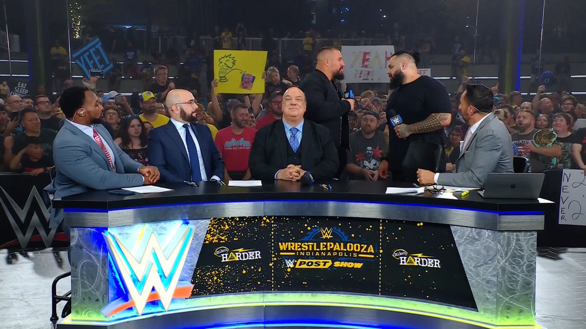 .Paul Heyman and The Vision just took over the #Wrestlepalooza Post-Show 😱 ▶️