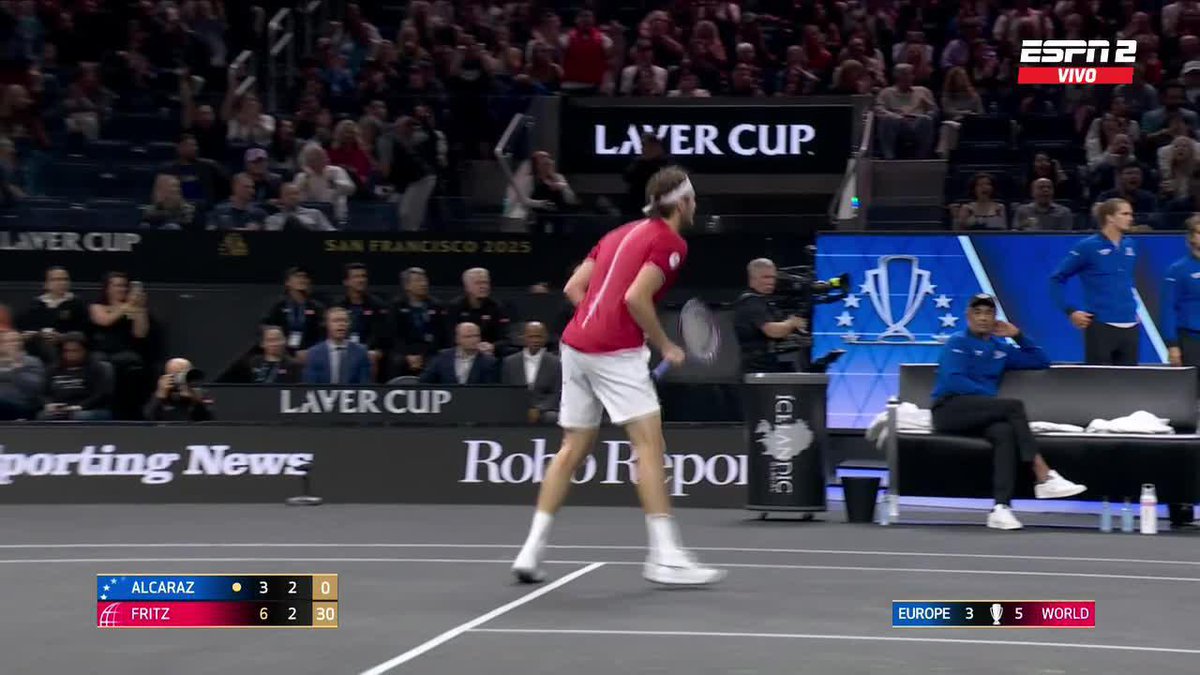 ¡FRITZ ESTÁ INTRATABLE! 😮💨 📺 Mirá la #LaverCup en el Plan Premium de Disney+.