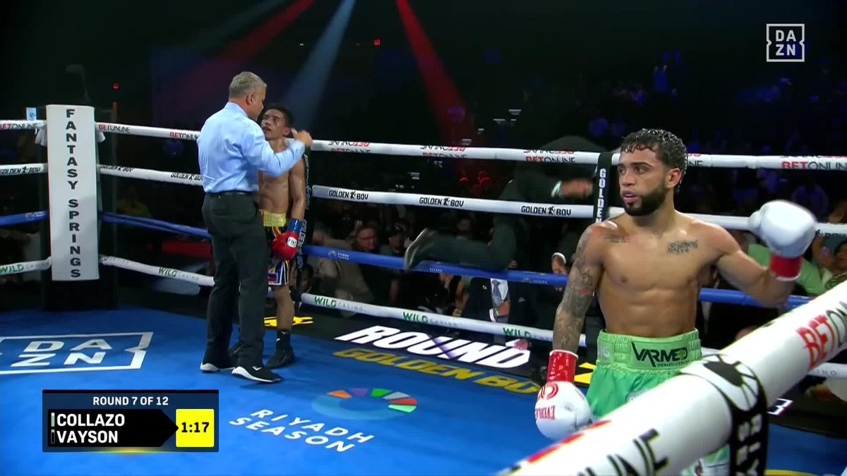 The aftermath of Jayson Vayson's corner stopping the fight vs Oscar Collazo.