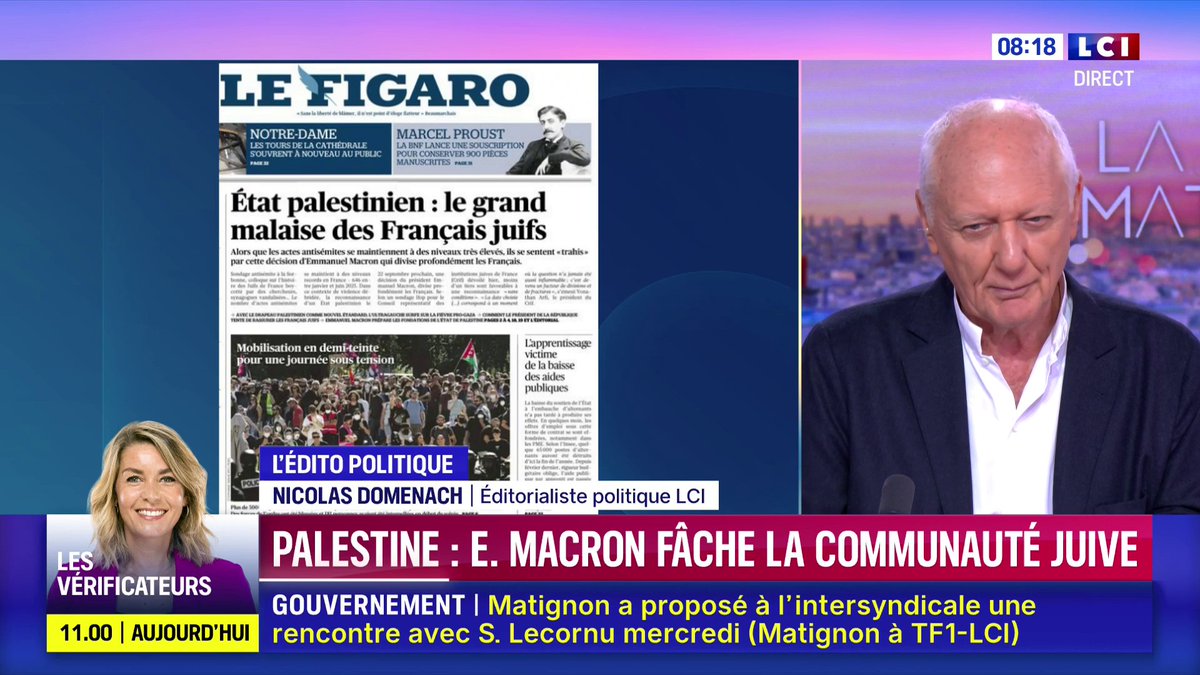 Palestine : Emmanuel Macron fâche la communauté juive ➡ L'édito politique de nicolasdomenach