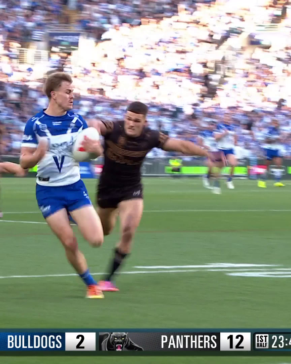 Preston bursts through and sends Galvin over! 💪