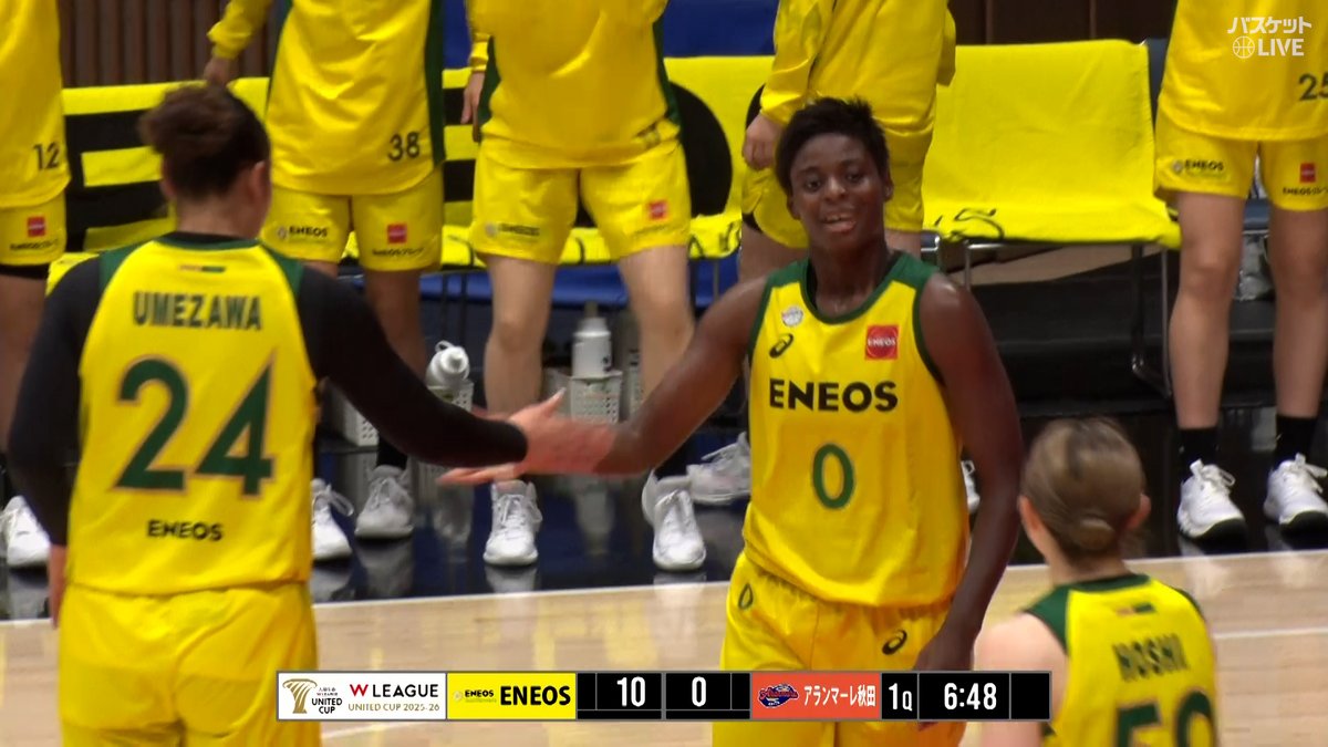 🏆#大樹生命Wリーグ ユナイテッドカップ2025-26 EASTグループステージ 今シーズンからENEOS🌻 #馬瓜エブリン 力強いをプレーを魅せる💪 #ENEOS 🆚 #アランマーレ 視聴はコチラ▼ W LEAGUE（Wリーグ） ENEOSサンフラワーズ🌻ENEOS Sunflowers【公式】 #吠えるエンターテイナー