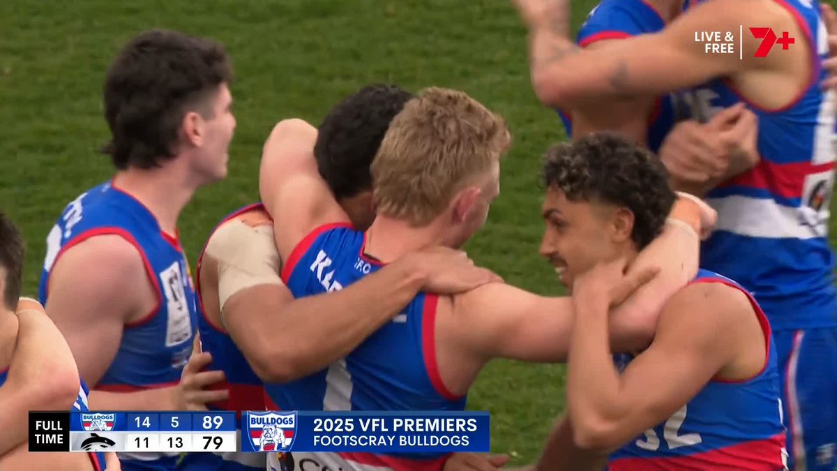 Footscray win the 2025 premiership 🏆