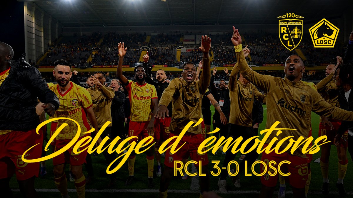 𝑫𝒆́𝒍𝒖𝒈𝒆 d'émotions ❤️💛 #FiersDEtreLensois #RCLLOSC