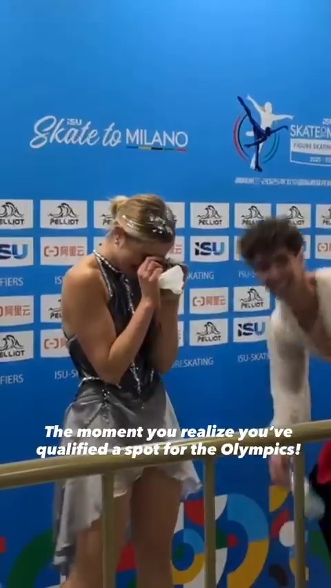 QUÉ EMOCIÓN 🥹🥹🥹 Sofía Val y Asaf Kazimov, CLASIFICADOS para los Juegos Olímpicos de #MilanoCortina2026 tras superar un durísimo preolímpico. España 🇪🇸 tendrá por primera vez dos parejas en danza 👏 Enhorabuena a los dos y a nuestra querida Sara Hurtado Martín 🥰⛸️