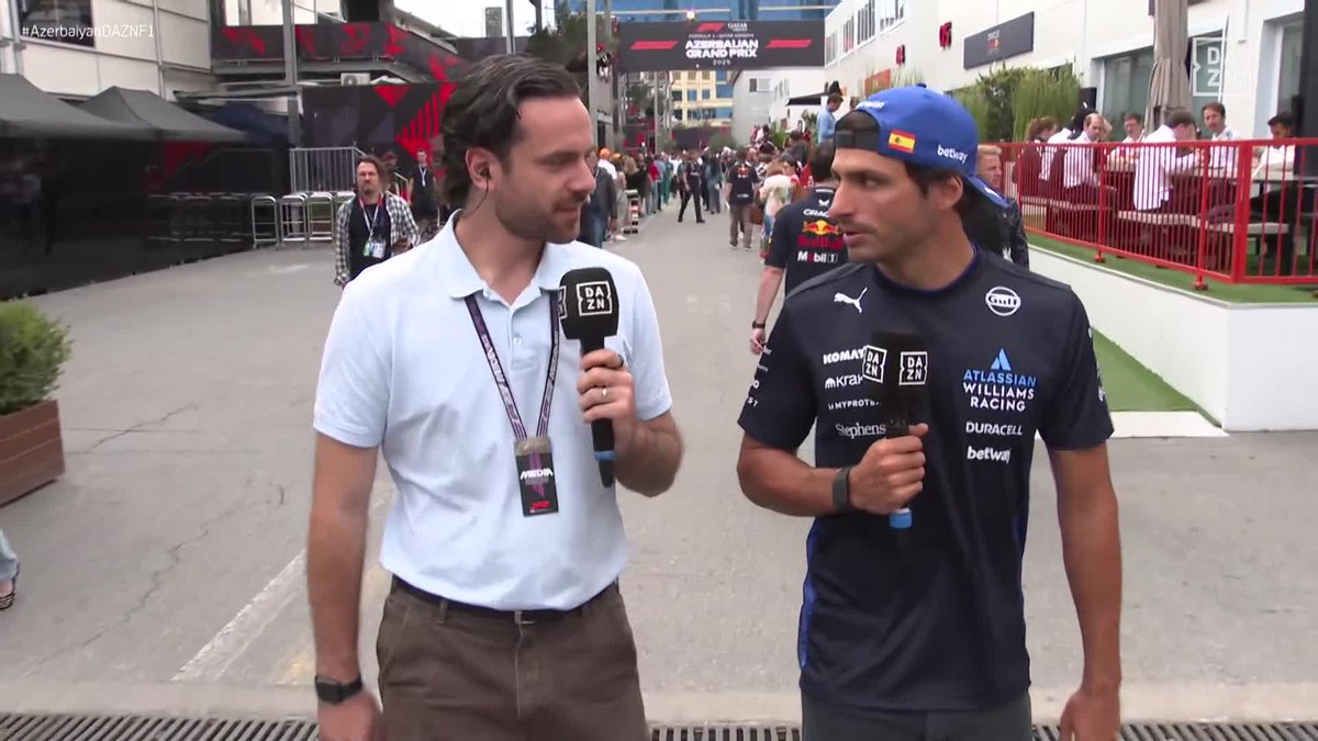 La ilusión de todo el equipo Williams gracias a la PEDAZO de clasificación de Carlos Sainz 🥹👏 #AzerbaiyanDAZNF1 🇦🇿