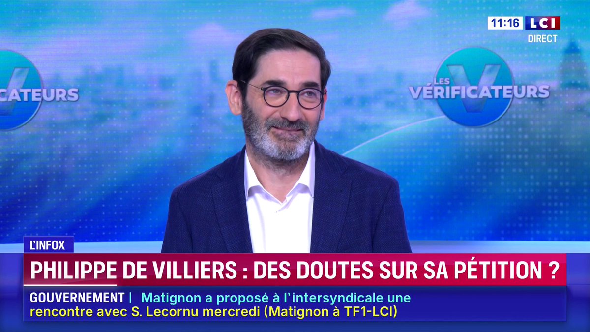 ➡ Philippe De Villiers : les doutes sur sa pétition ? "Il y a un flou entre l'initiative politique et les enjeux commerciaux. Là, on a un projet commercial avec du marketing. Il va stocker des e-mails." Tristan Mendès France dans Les vérificateurs sur LCI