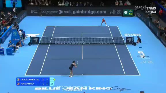 Elisabetta guarda cosa hai fatto. 🔥 #bjkcup #billiejeankingcup #tennis #cocciaretto