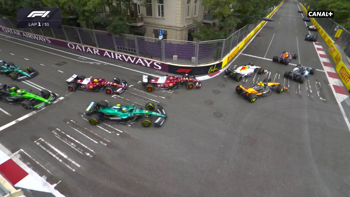 OSCAR PIASTRI CALE AU DÉPART ET SE RETROUVE DERNIER 🤯🤯 Le Grand Prix d'Azerbaïdjan c'est maintenant sur CANAL+ 💥 #AzerbaijanGP #F1