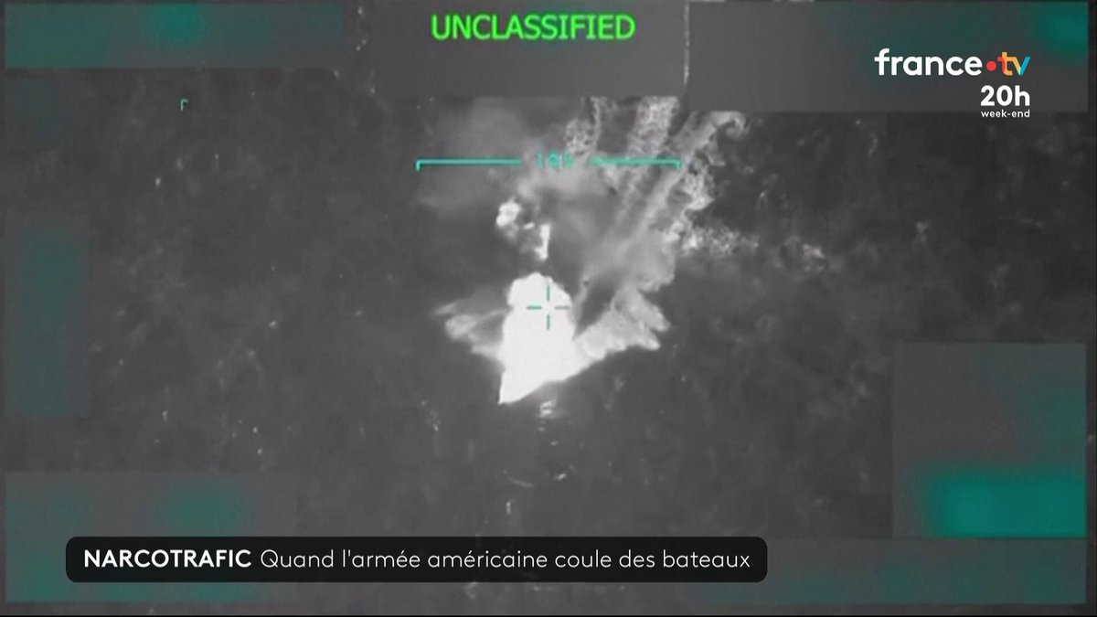 🇺🇸/🇻🇪 Pour lutter contre ceux qu'il surnomme "les narco-terroristes", Donald Trump a ordonné à ses forces armées de frapper des bateaux dans la mer des Caraïbes. Face à ces attaques, les dirigeants vénézuéliens et colombiens montent au créneau. #JT20h
