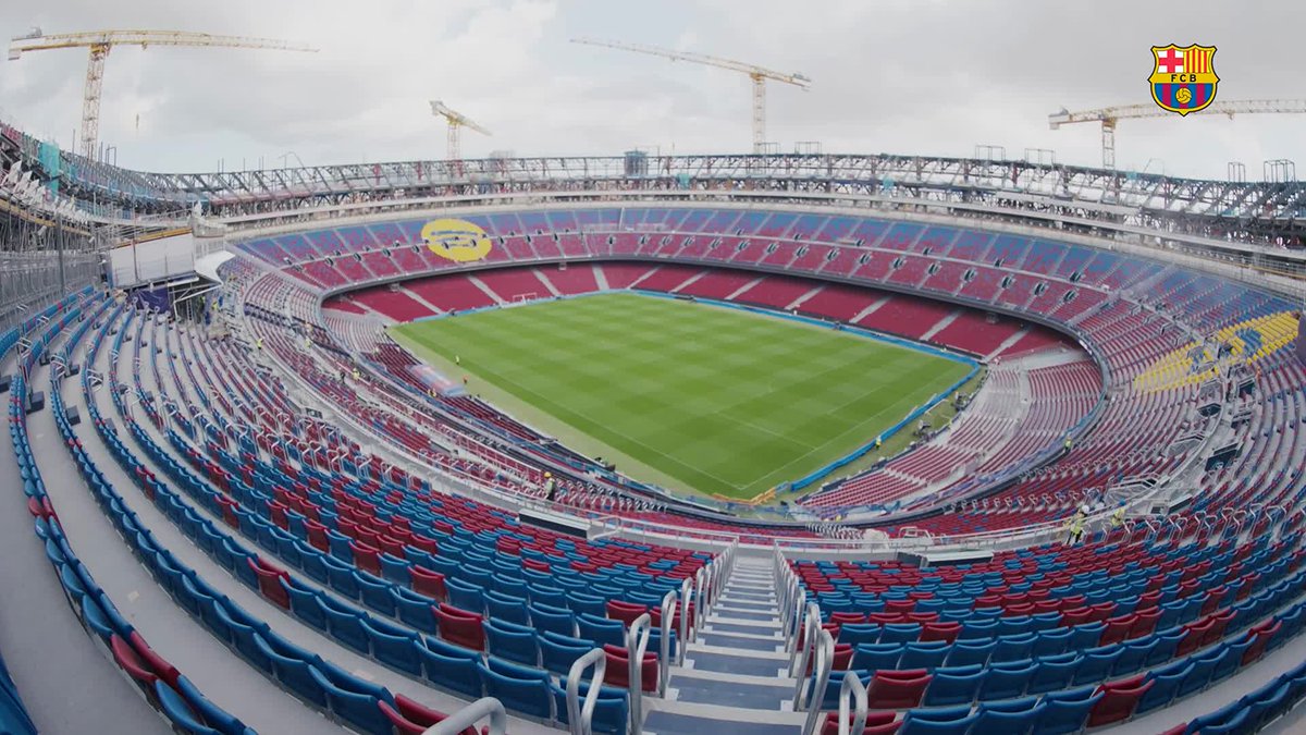 Our home, from up close. SPOTIFY CAMP NOU 💙❤️