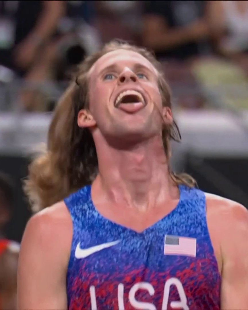 WHAT A FINISH FROM COLE HOCKER! 😲 An incredible kick powers him to a 5000m world championship. #WorldAthleticsChamps