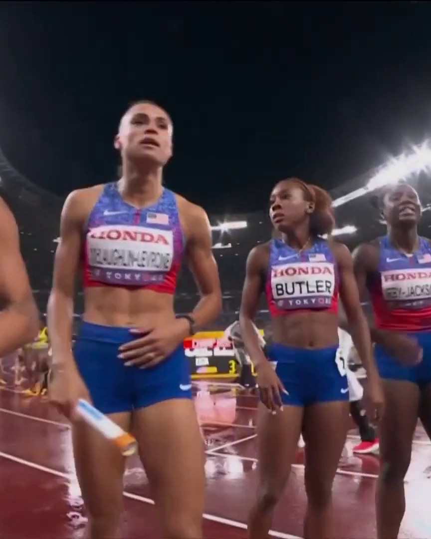 CHAMPIONSHIP RECORD FOR TEAM USA! 🇺🇸 The women’s 4x400m team leaves no doubt to win gold. #WorldAthleticsChamps