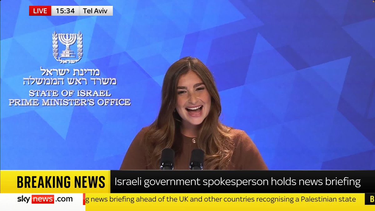 BREAKING: Israeli Prime Minister Benjamin Netanyahu has called the UK's decision to recognise the state of Palestine 'absurd' and 'a reward for terrorism', according to an Israeli government spokesperson. 📺 Sky 501 and YouTube
