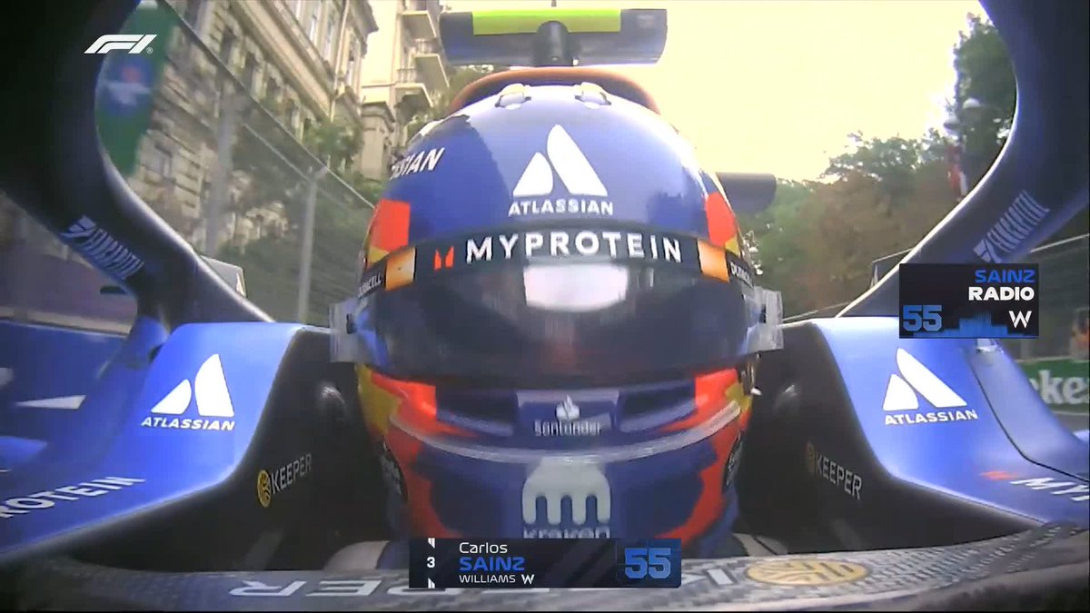 Oh Carlos 💙 #F1 #AzerbaijanGP