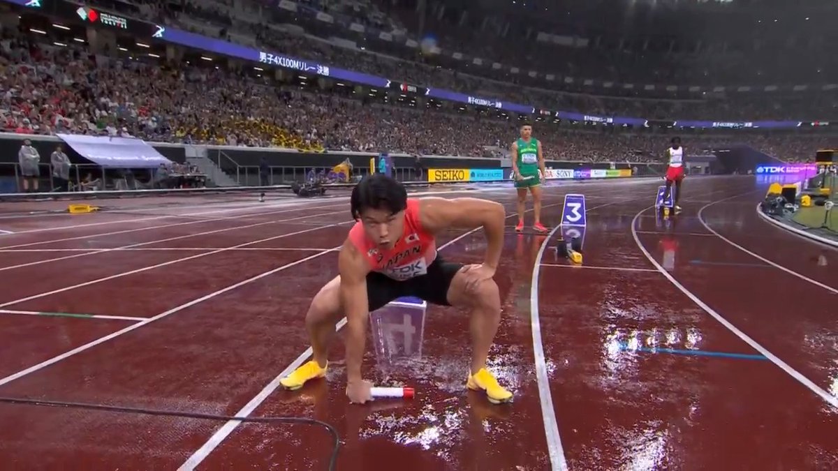 【東京世界陸上】 ▶️男子4×100mリレー 決勝 🇯🇵リレー侍 6位入賞🔥🏴☠️ 38秒35 🇯🇵小池祐貴 選手 🇯🇵栁田大輝 選手 🇯🇵桐生祥秀 選手 🇯🇵鵜澤飛羽 選手 🥇アメリカ🇺🇸 🥈カナダ🇨🇦 🥉オランダ🇳🇱 📺TBS系 生中継 ⚡️TVerでは放送同時 & 全49種目LIVE配信⚡