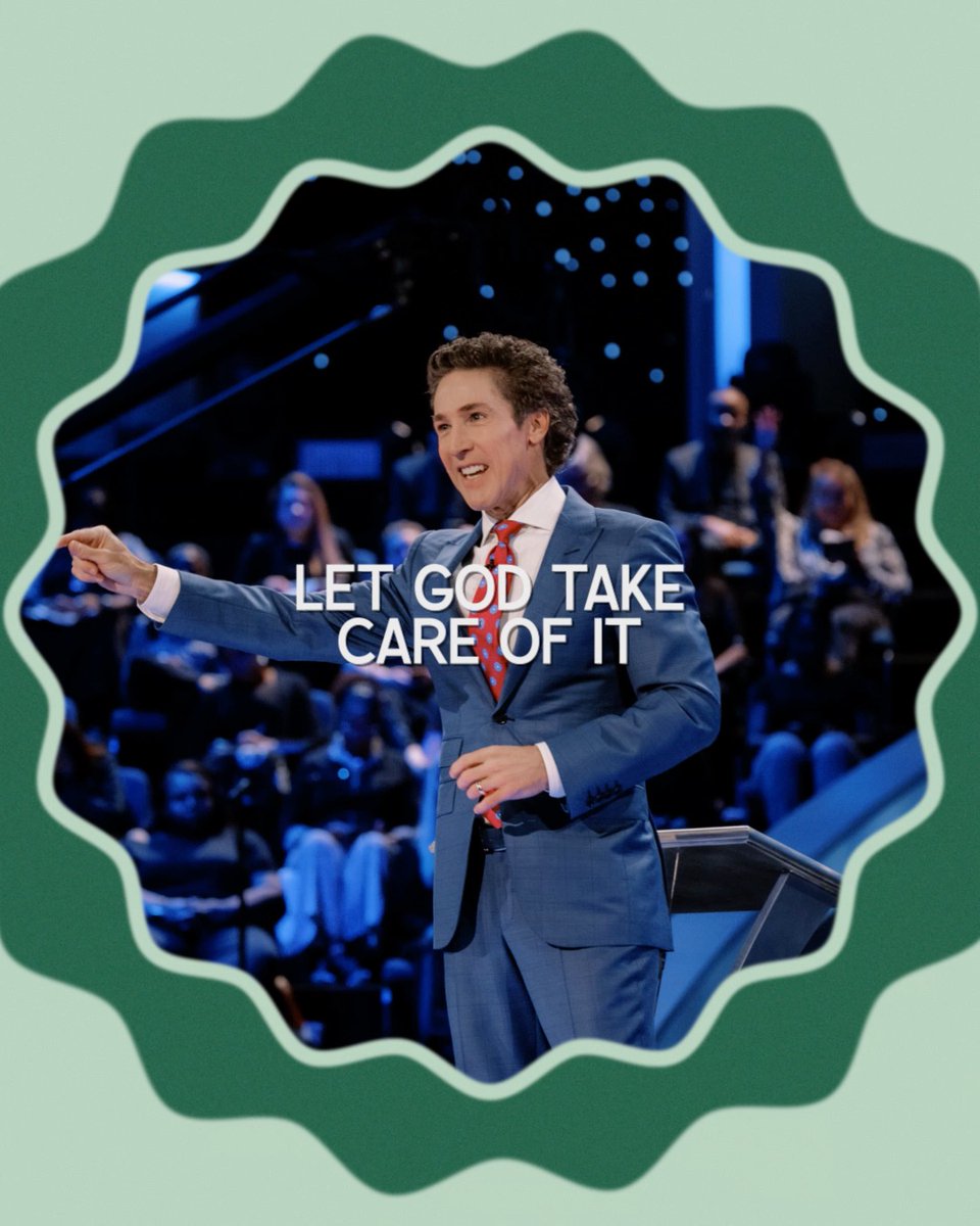 After you’ve prayed, you’ve believed, you’ve done what you can do, you have to take your hands off of it. Declare, “God, I trust You. I know You’ve got this. You’re working all things for my good.” Tune into Joel’s message today! "Leave It Alone":