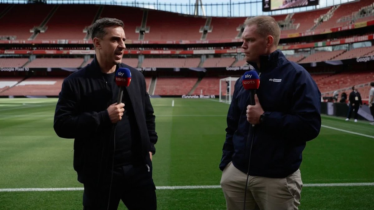 🗣️"You can't look back and wish you had done more, and I feel that may be an element of Arsenal" Gary Neville looks ahead to Arsenal's clash with Manchester City, and believes Mikel Arteta needs to be 'braver'🔴