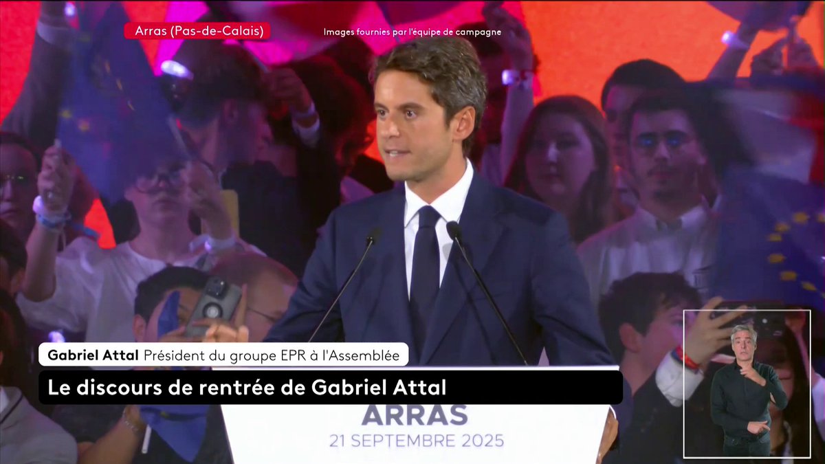 🔴 DIRECT - "Les Français attendent 2027 pour tourner une page, celle du chaos", affirme Gabriel Attal lors de son discours de rentrée.