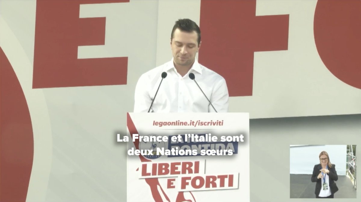 La France et l’Italie sont deux Nations sœurs qui, ensemble, ont construit l’histoire européenne. Elles partagent les mêmes racines chrétiennes, les mêmes valeurs et, aujourd’hui, les mêmes combats. #Pontida25