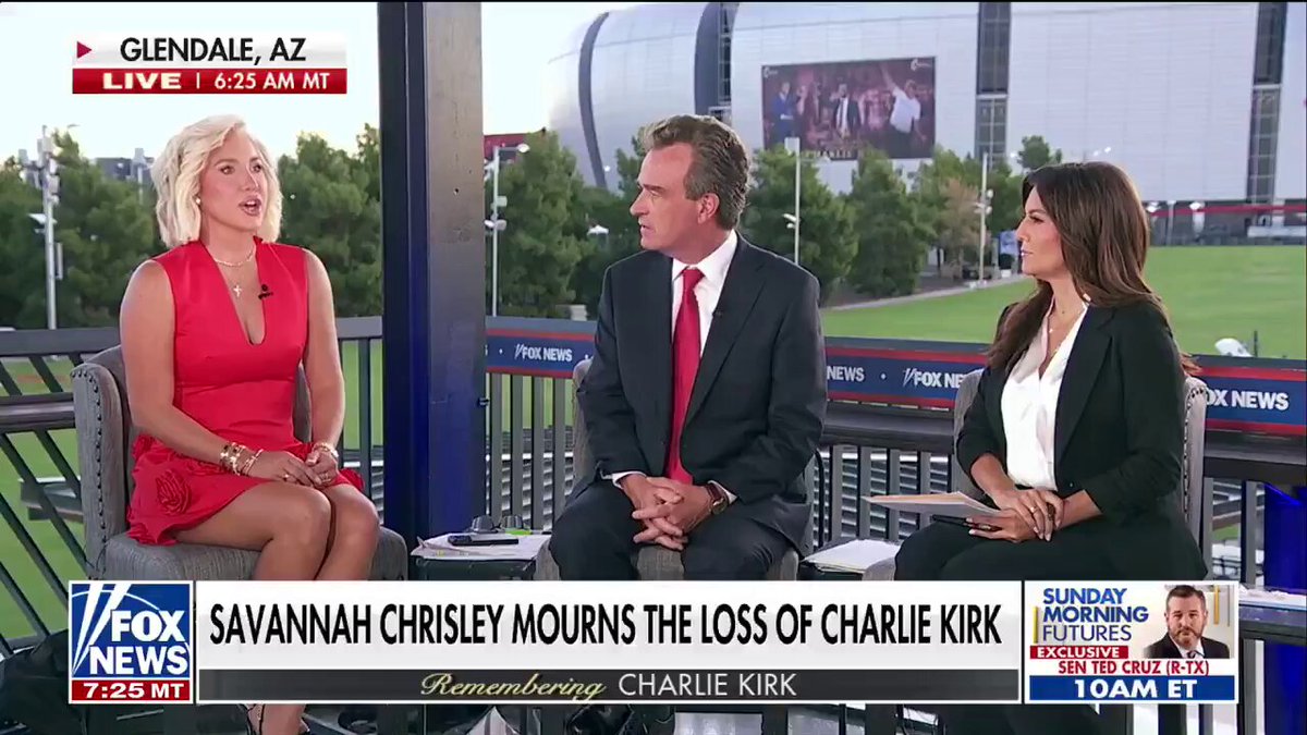 🚨🇺🇸 SAVANNAH CHRISLEY: CHARLIE KIRK STOOD UP TO EVIL IN AMERICA "At the end of the day, our lives are on the line. Charlie wants us to fight, he wants us to be loud. He said it himself 'if you don't correct evil, if you don't speak about it, that itself is evil." Source: Fox