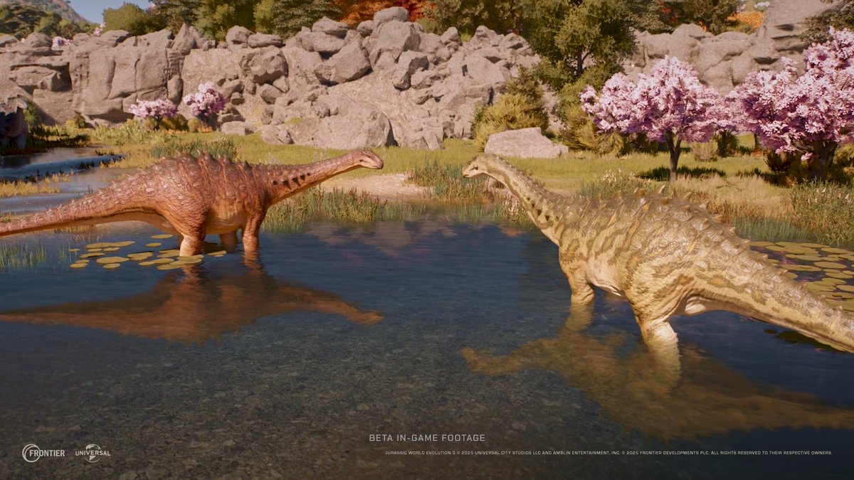 The giant herbivorous sauropod Ankylodocus is a genetically engineered hybrid dinosaur that combines the base genomes of Ankylosaur and Diplodocus. 🔗