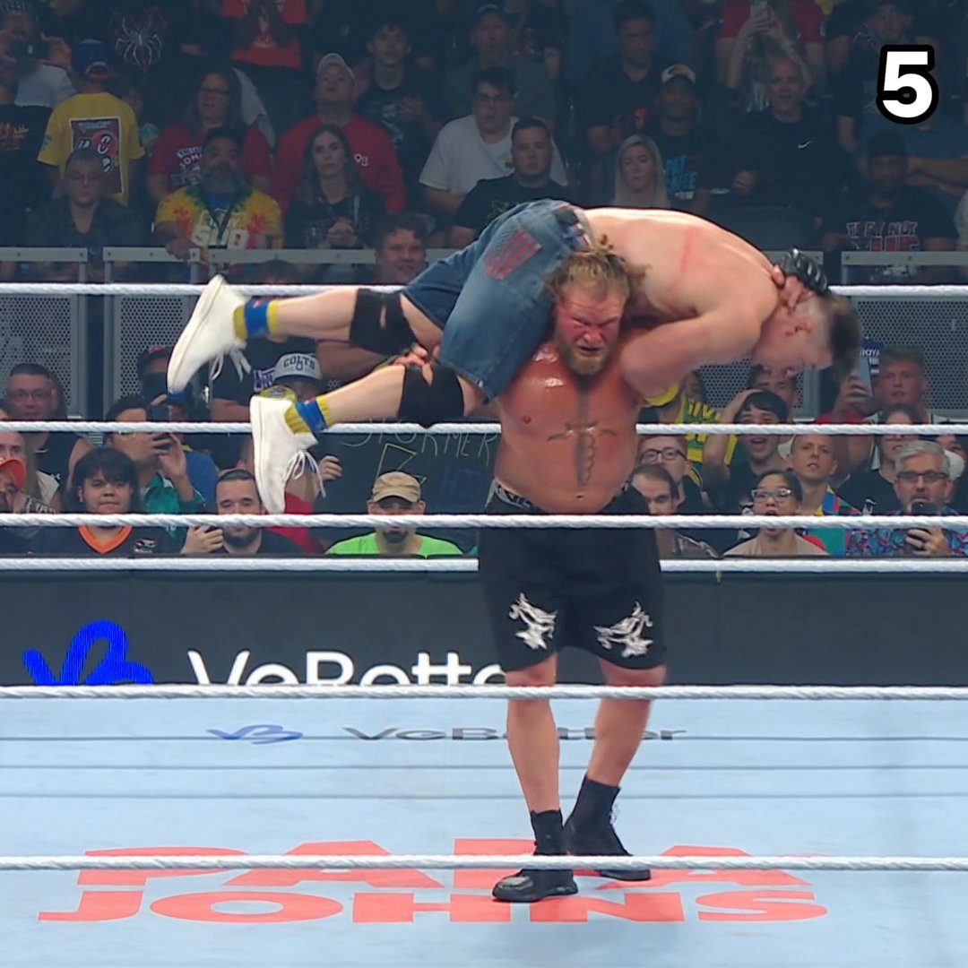 Fue VIOLENTO. Y peor aún: desgarrador 💔 Brock Lesnar propició SIETE F5 a John Cena y le DESTROZÓ en #WrestlePalooza en apenas unos minutos. Las lágrimas de los niños lo dicen todo 😭 Cada vez queda menos... 🧢👋🚪