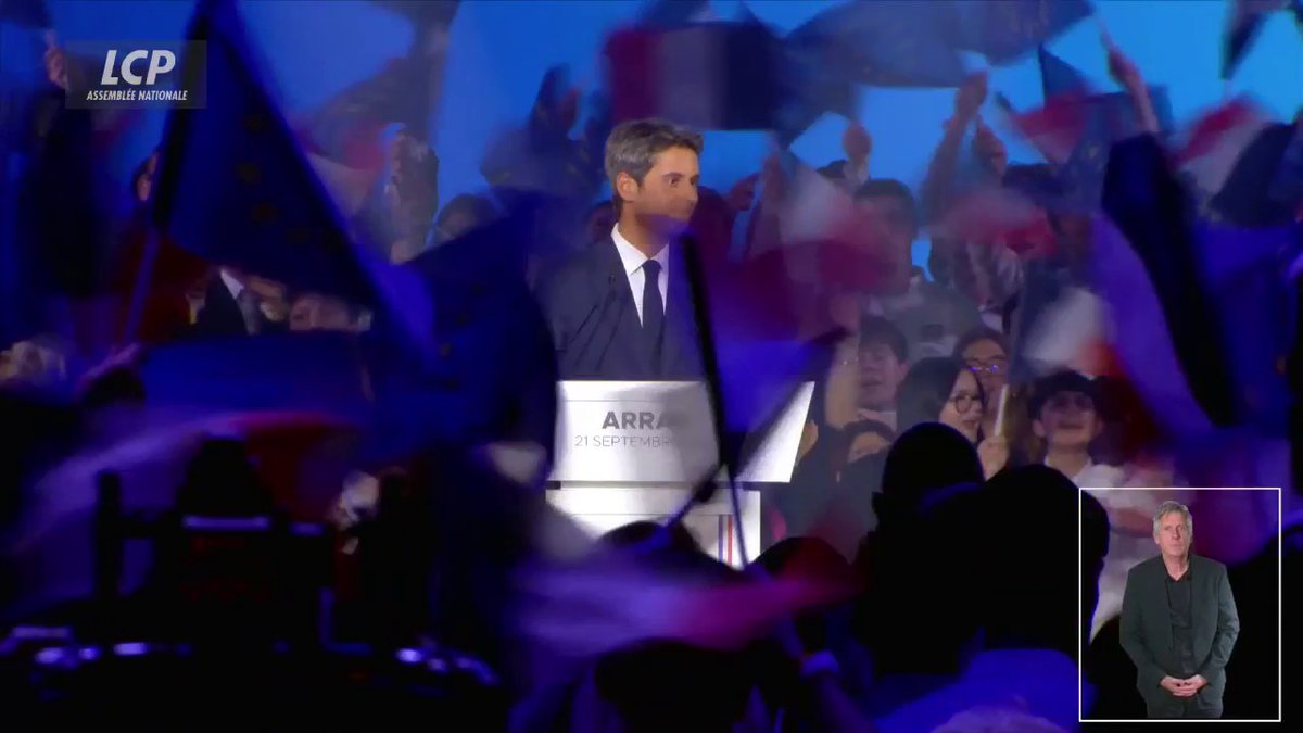 .Gabriel Attal propose d'inscrire un "principe de non-régression sociétale" dans la Constitution : "Pour qu'aucune loi ne puisse revenir sur les progrès, sur les conquêtes obtenues de haute lutte pour l'égalité." #Renaissance #Arras