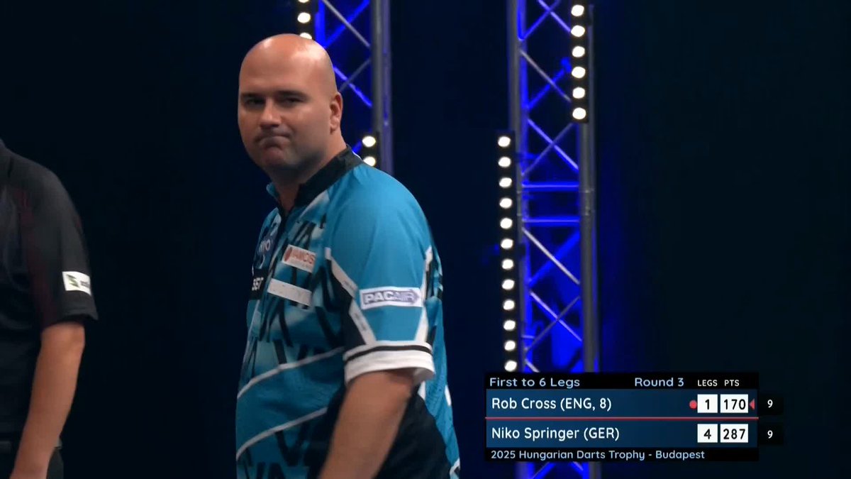 CROSS FINDS THE BIG FISH! 🎣 He didn't need to go for it, but Rob Cross lands a huge 170 checkout to hold his throw against Niko Springer! Is that the shot that gifts Voltage momentum in the game? 📺 #ET12 | R3