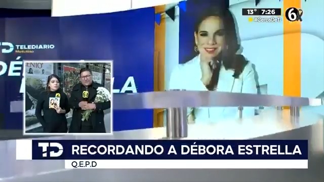 “Me quedo con cada recuerdo, con cada sonrisa que inspirabas y cada acto de amor que replicábamos gracias a ti”: César García y Karla Guerrero dedican unas palabras a Débora Estrella. 📺 Homenaje a Débora Estrella | Rodrigo Rico M, Joel Valdez y Carlos Zúñiga Pérez