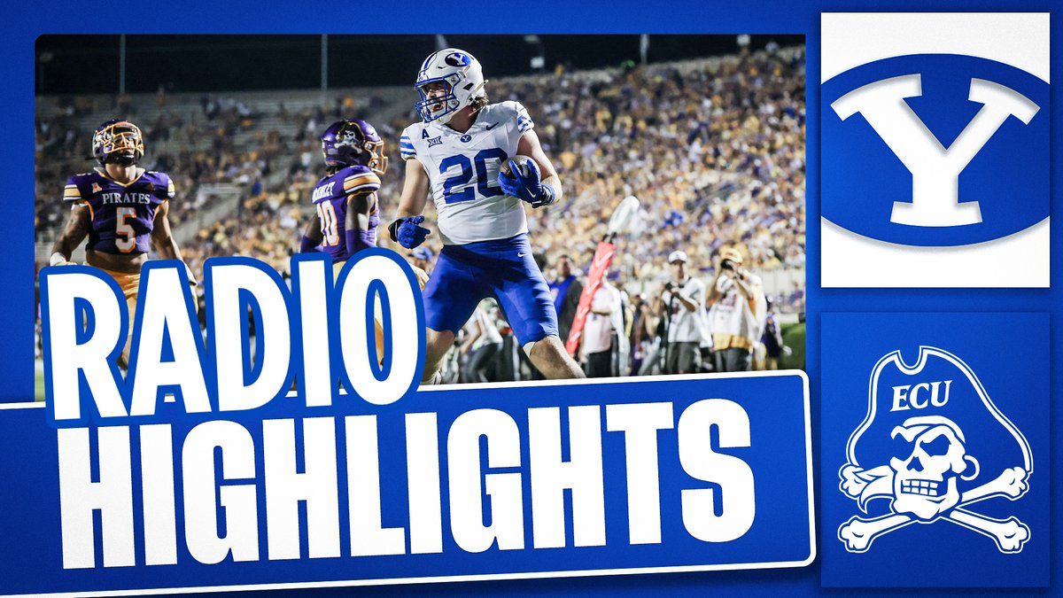 BYU vs East Carolina || RADIO HIGHLIGHTS