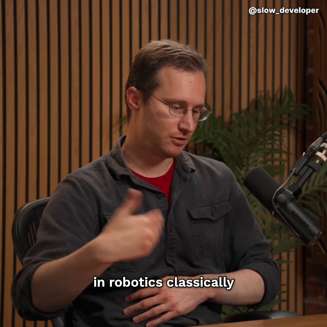 Physical Intelligence co-founder, Sergey Levine: The best synthetic experience now comes from strong models, not hand-coded physics Models can capture finer details than humans, but still need real-world experience "information in, capability out" Whether through simulation or direct data, what matters is what the model can do