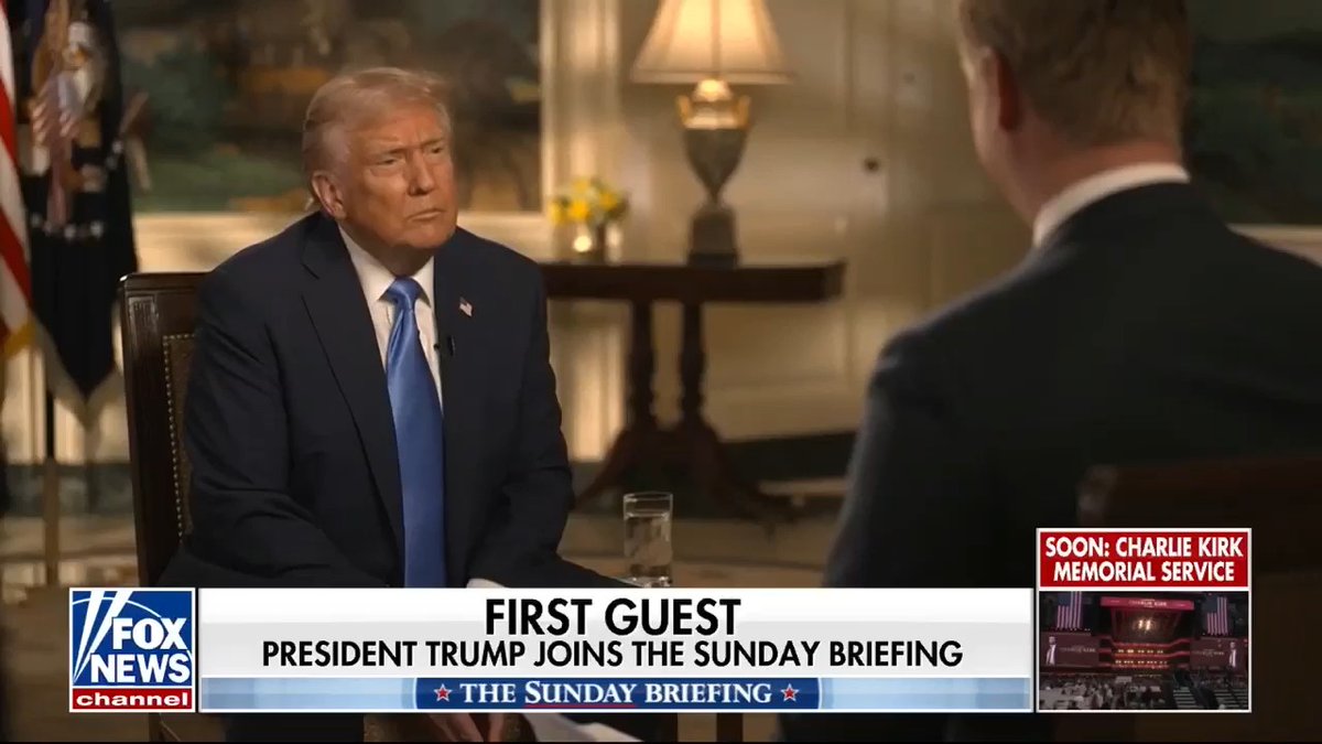 NEW: Peter Doocy asks Donald J. Trump if he has anything nice to say about AOC: TRUMP: "Her philosophy's so bad. She's got a little spunk, she's got a little something that's good..." "I was nice to her [Kamala Harris] ... and I'd be nice to AOC, too."
