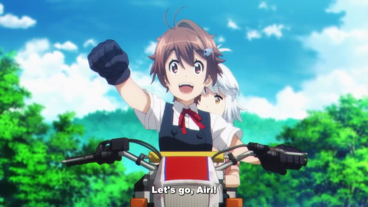 It's the end of days, so why not go on a road trip? 🏍️ Touring After the Apocalypse begins October 4 on Crunchyroll.