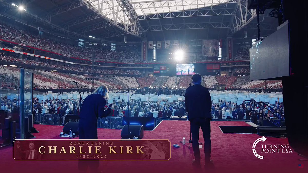 THOUSANDS OF PEOPLE holding “HERE I AM LORD, SEND ME,” cards. One man died, 70,000 are turning back to the Lord. To God’s glory.