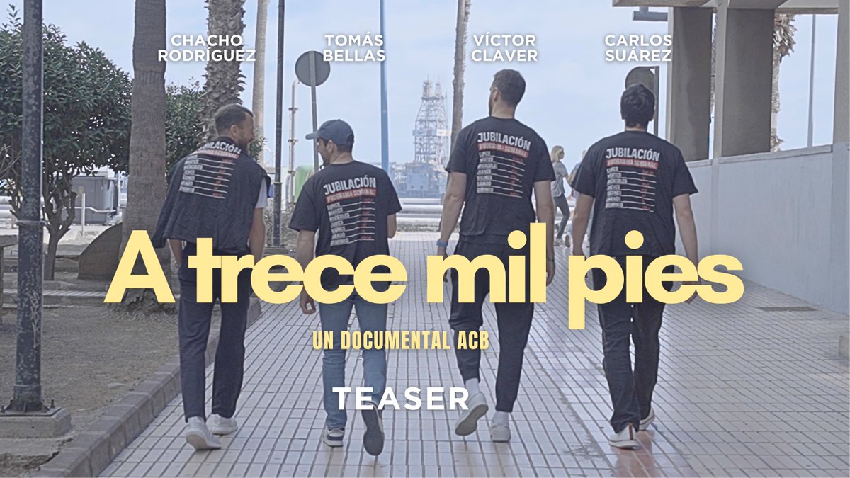¿Qué pasa cuando se apagan los focos? ¿Qué pasa cuando las zapatillas se cuelgan? ¿Qué pasa el 𝙙𝙞́𝙖 𝙙𝙚𝙨𝙥𝙪𝙚́𝙨? Esta es la historia de Victor Claver, Sergio Rodriguez, TB y Carlos Suárez. Nos vemos el miércoles 24 a las 20.00h... ¡A 13.000 pies!