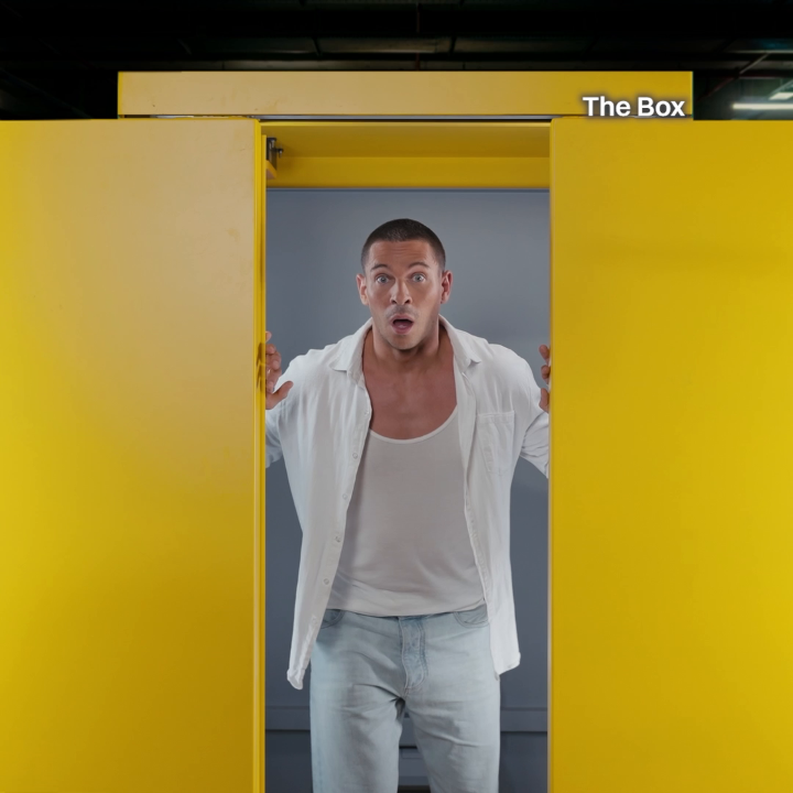10 celebrities. The complete unknown. Welcome to The Box. #JoeyEssex, #SaraDavies, #GraemeSouness, #EllieTaylor, #ShakiraKahn, #JBGill, #JohnBercow, #JennyRyan, #DannyAarons, and #RanvirSingh are stepping inside yellow boxes and being sent to mystery locations. They will never know where they are, or what challenge is facing them on the other side. Get ready for your new entertainment show obsession. The Box, coming soon to ITV!