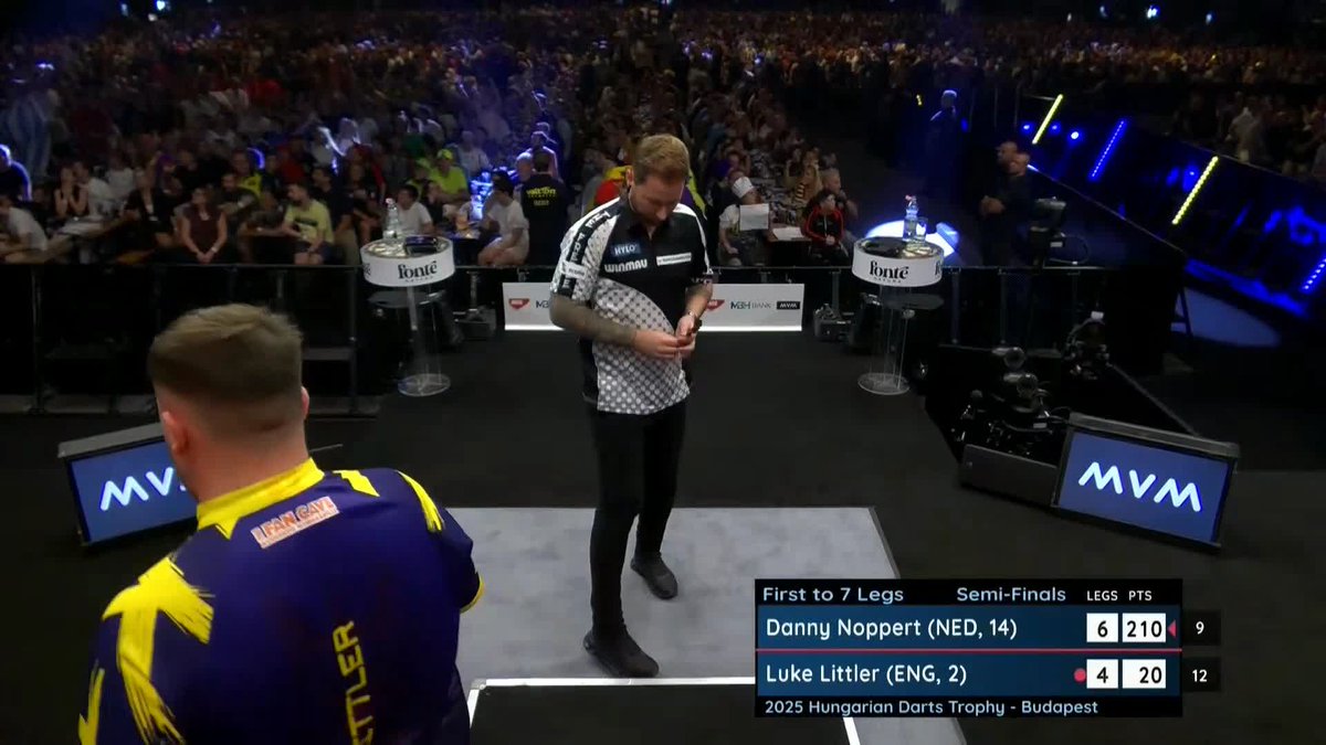 LITTLER IS OUT! ❌ Danny Noppert beats Luke Littler to book his place in a Euro Tour final for the first time in over three years! 📺 #ET12 | SF