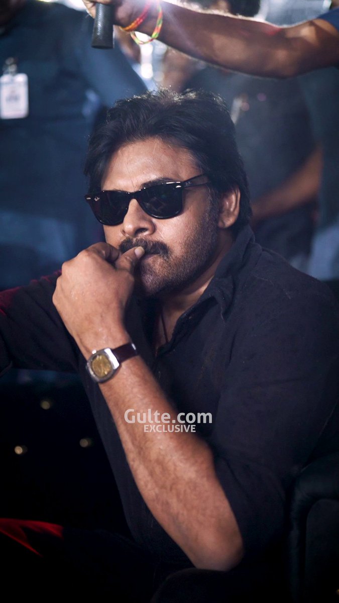 POWERSTAR in his element with UNMATCHED SWAG &amp; STYLE in full glory! Check out 'Gulte Official' on Insta and 'Gulte Glimpses' on YouTube for more candid moments from the event. #PawanKalyan #TheyCallHimOG