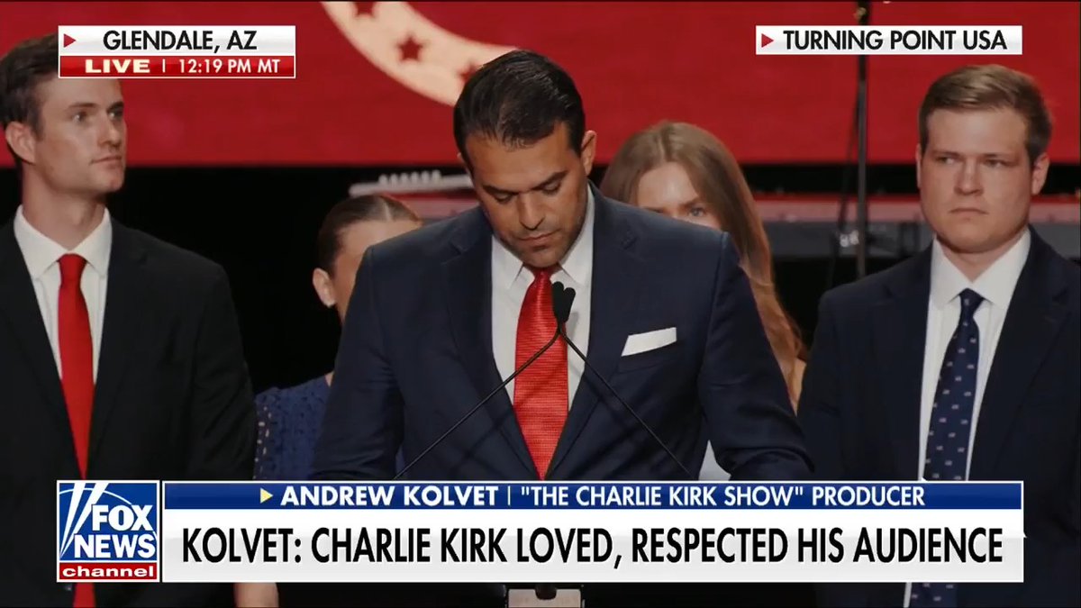 CHARLIE KIRK'S FRIEND: "Our hearts are grieving, but we do not grieve as the world grieves, because it says in Scripture: 'O death, where is your victory? O death, where is your sting? Christ has overcome death.'"