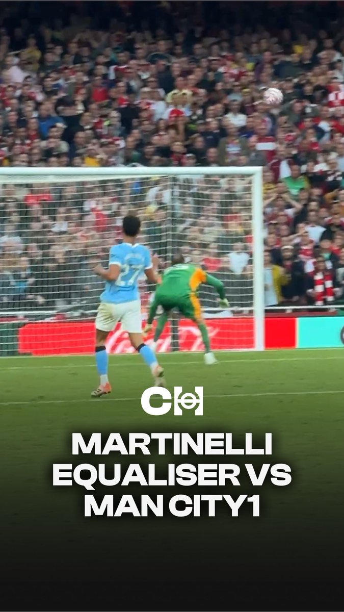 🎥 Gabriel Martinelli’s equaliser for Arsenal against Man City shot from the stands by shizelle.. 🔥